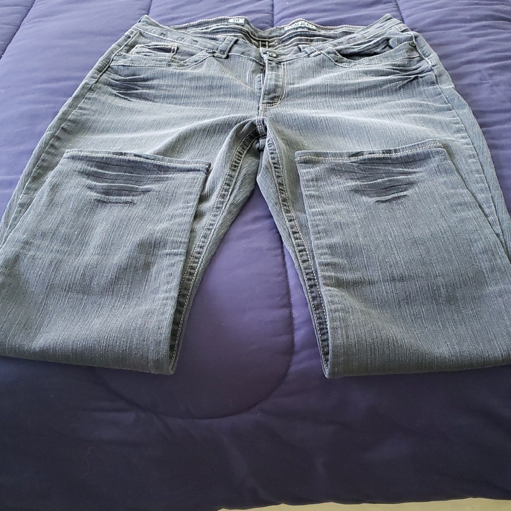 Y/Project Gray Straight Leg Jeans Soft Denim